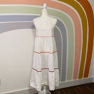 Madewell Rickrack Cattail Tiered Dress